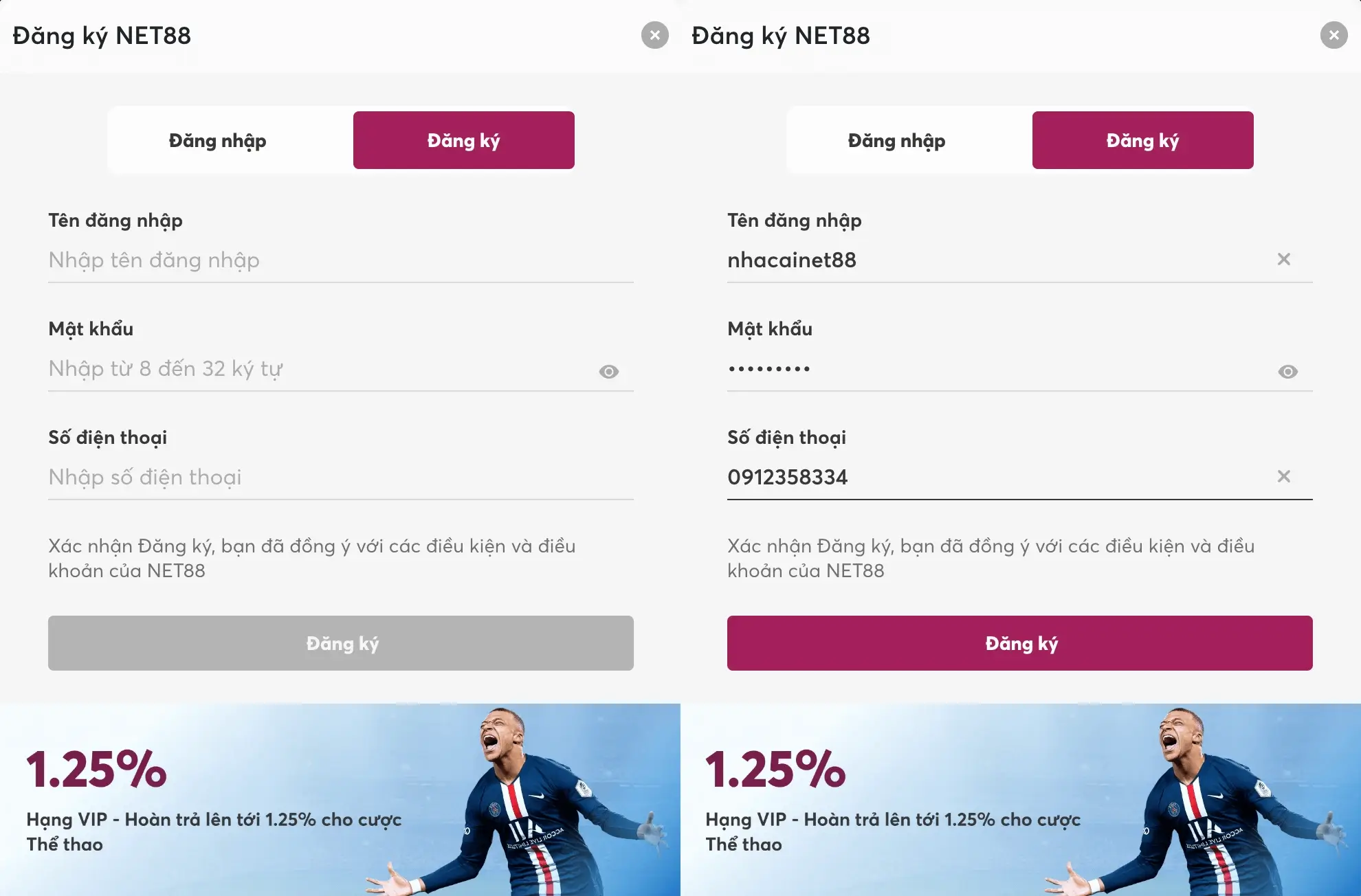 NET88 🏆〖XENICAL〗- Đăng Nhập Nhà Cái NET88 MAKETOKEN.IO 31 Điền thông tin đăng ký